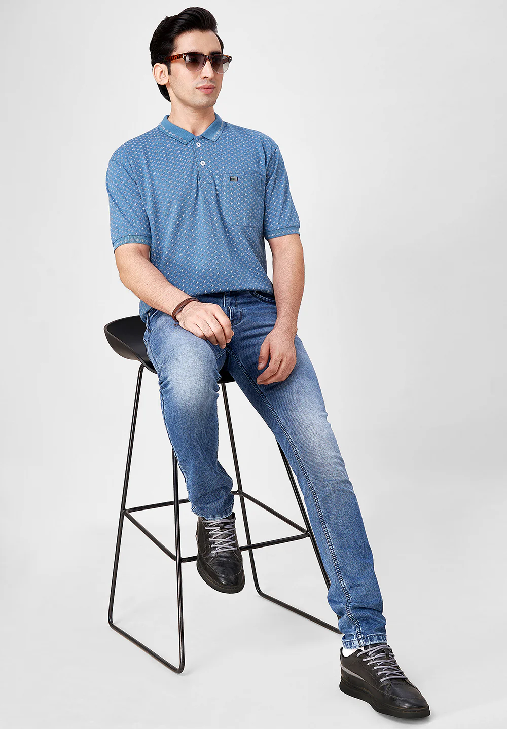 Blue Cotton T-Shirt - Image 5