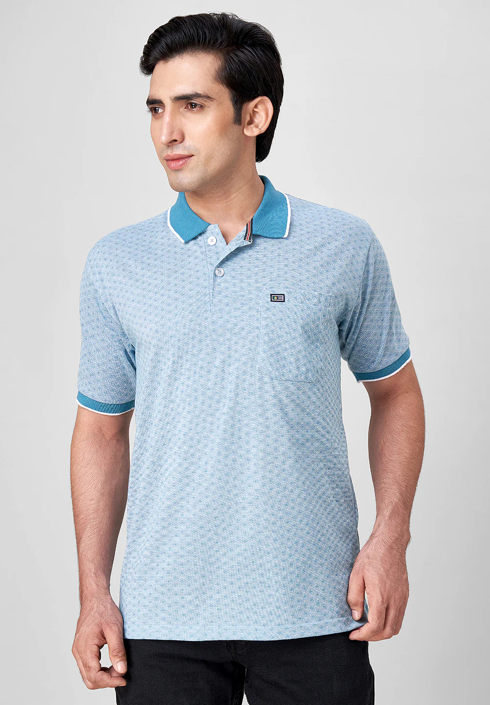Blue Cotton T-Shirt