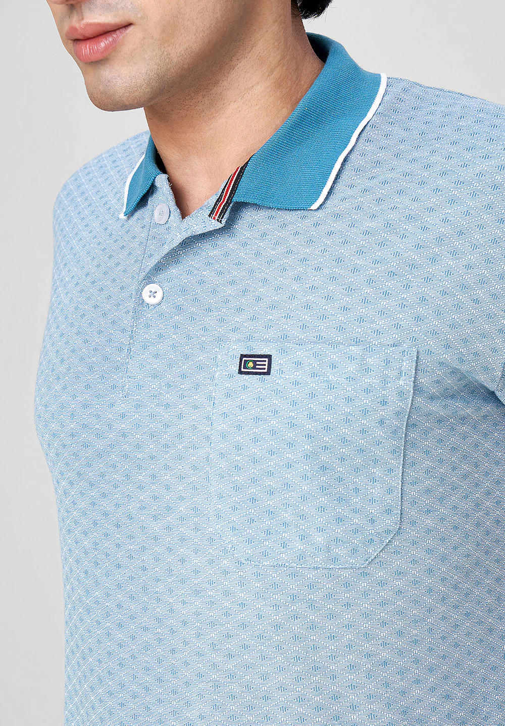 Blue Cotton T-Shirt - Image 3