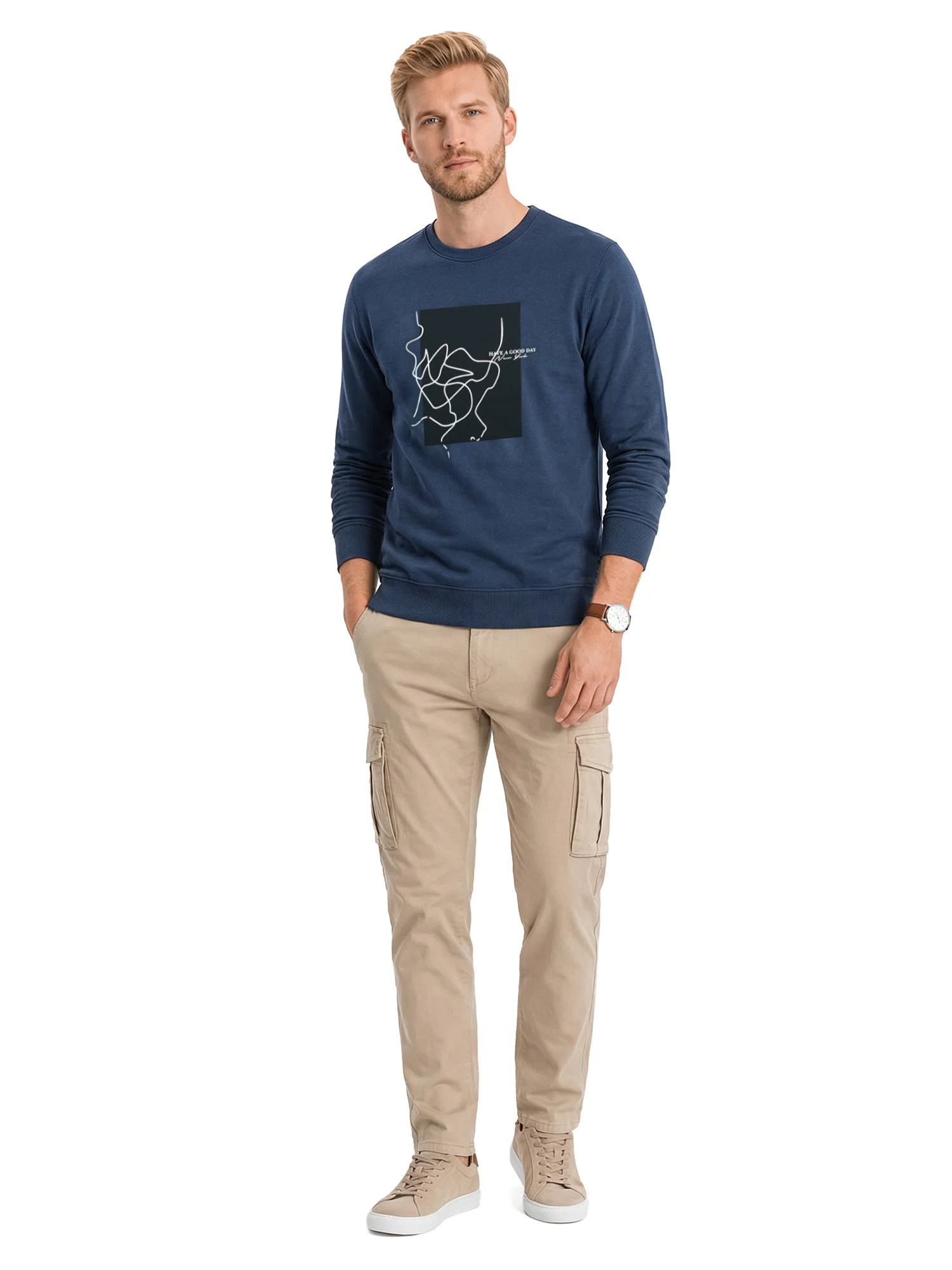 Blue RoundNeck Sweatshirt