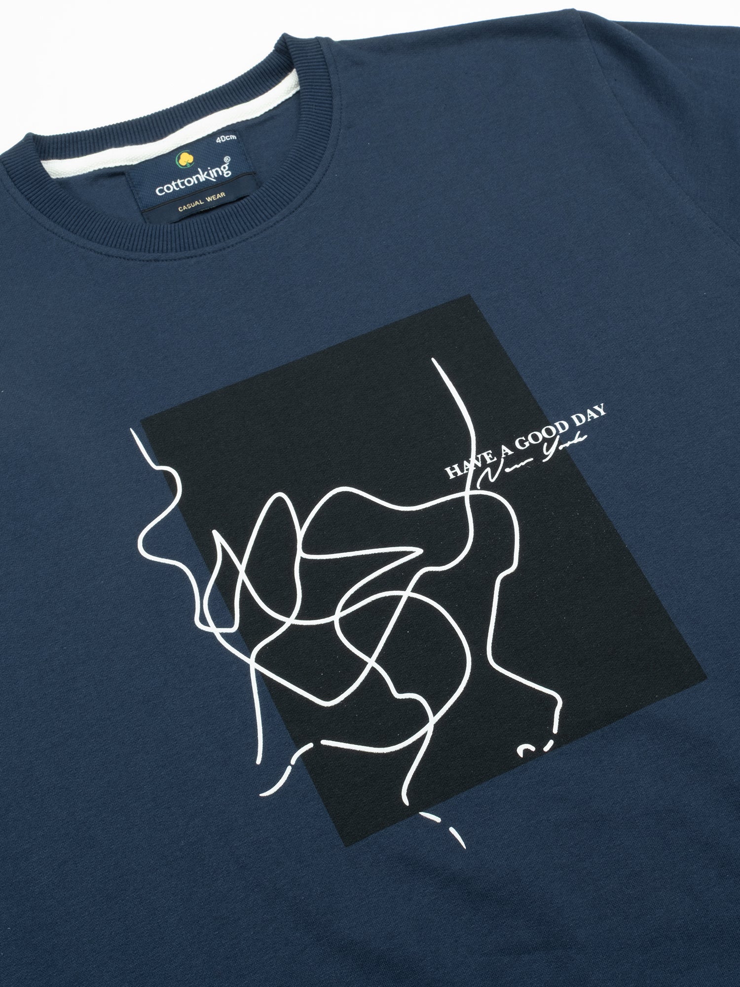 Blue RoundNeck Sweatshirt - Image 6