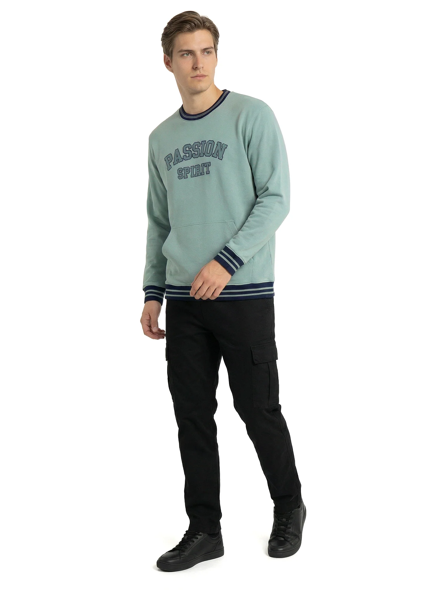 Blue RoundNeck Sweatshirt - Image 4