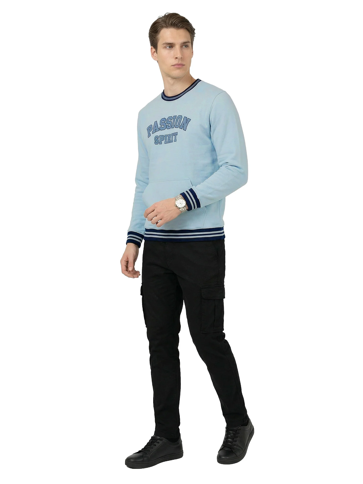 Blue RoundNeck Sweatshirt - Image 4