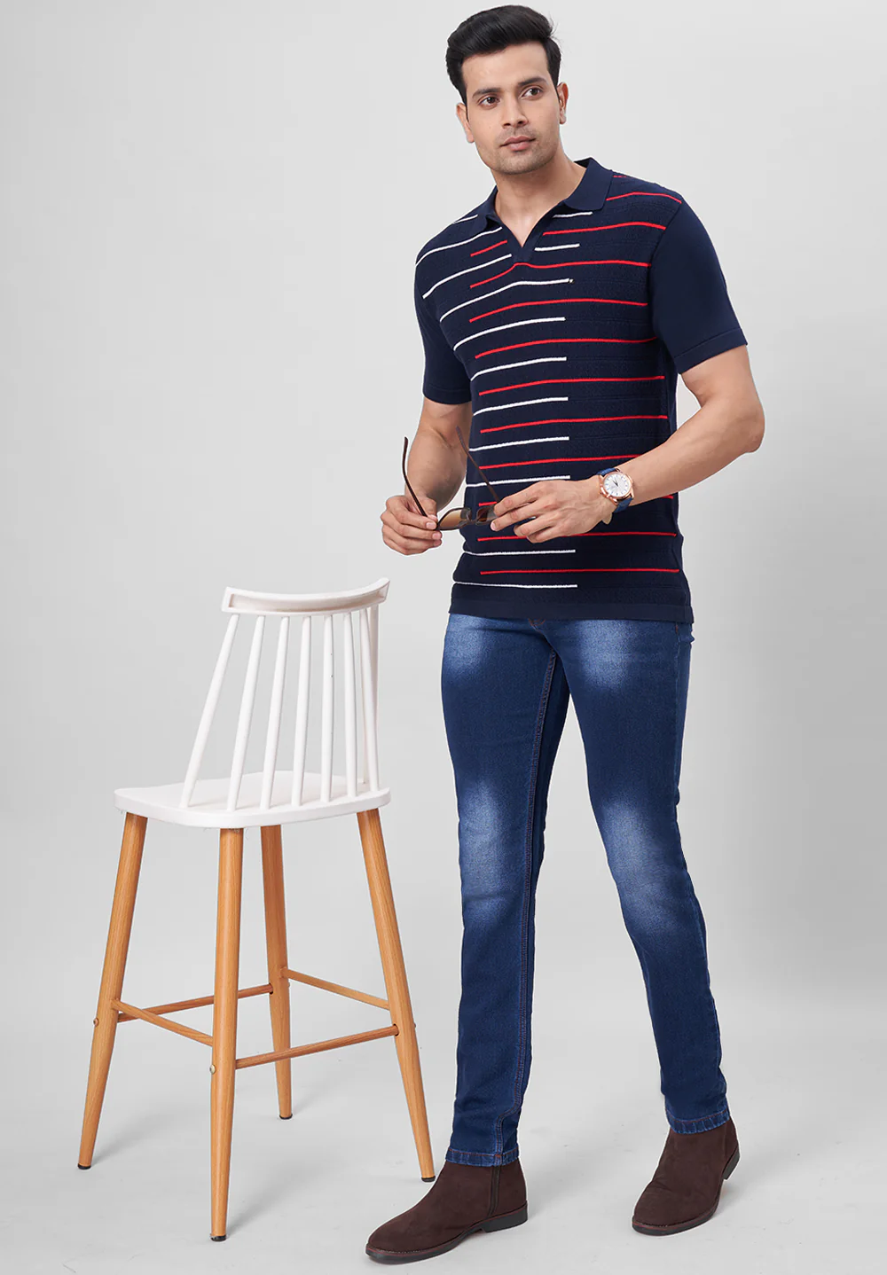 Blue Cotton T-Shirt - Image 5