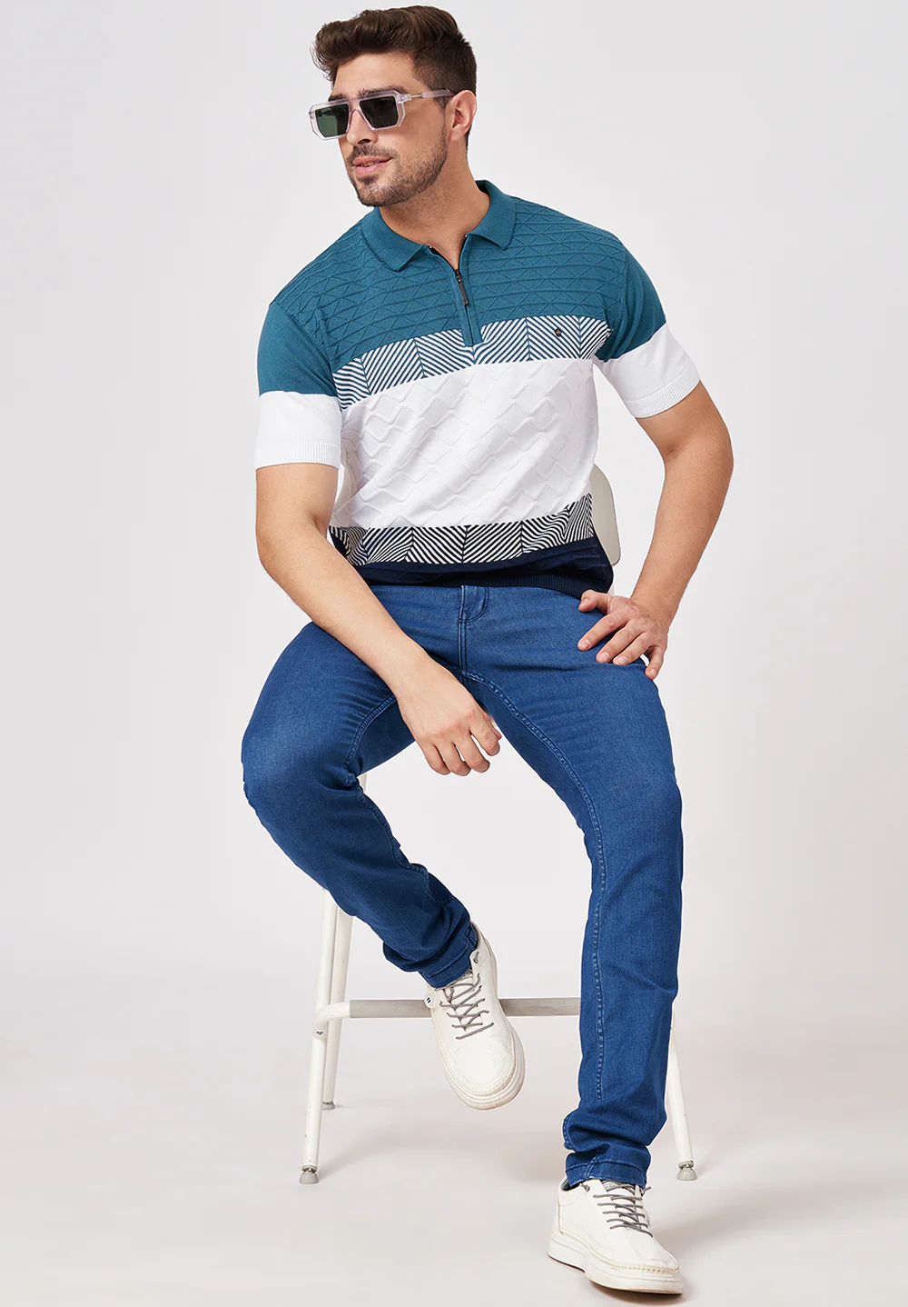Blue Cotton T-Shirt - Image 5