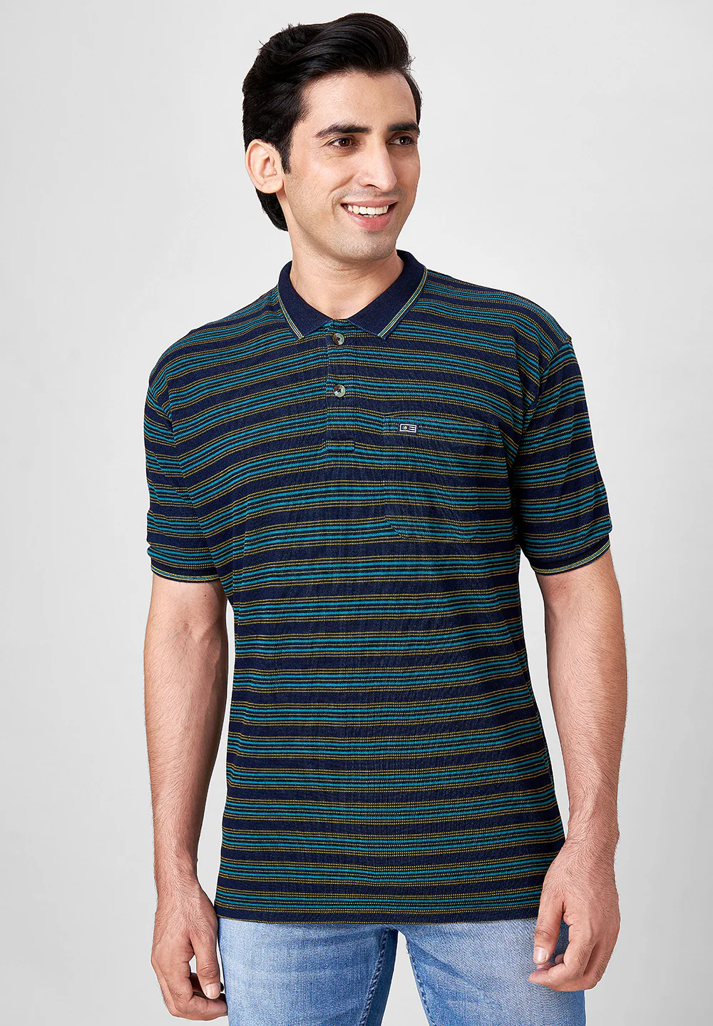 Blue Cotton T-Shirt