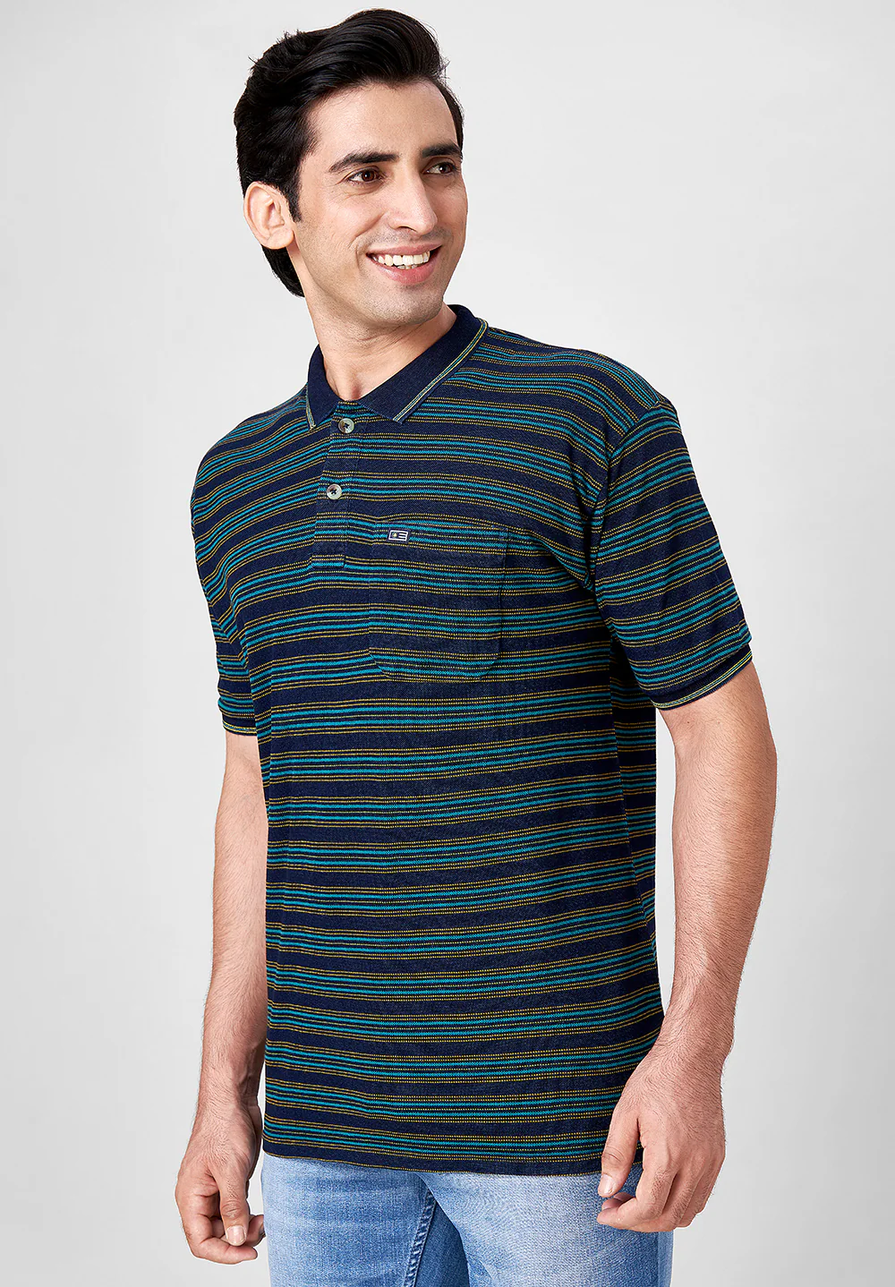 Blue Cotton T-Shirt - Image 4