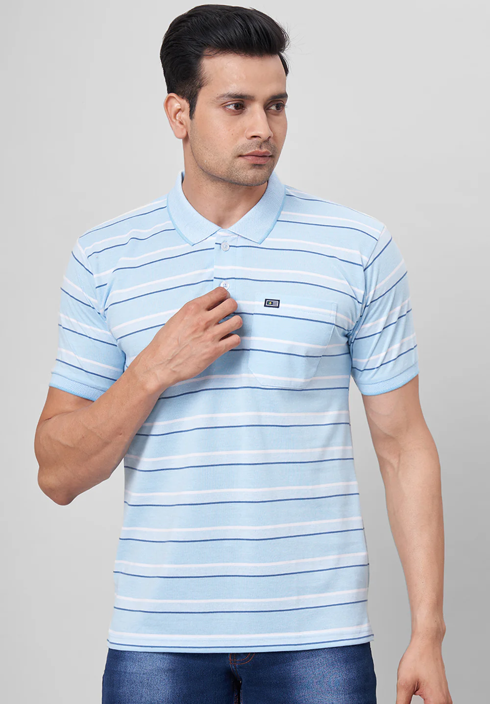 Blue Cotton T-Shirt