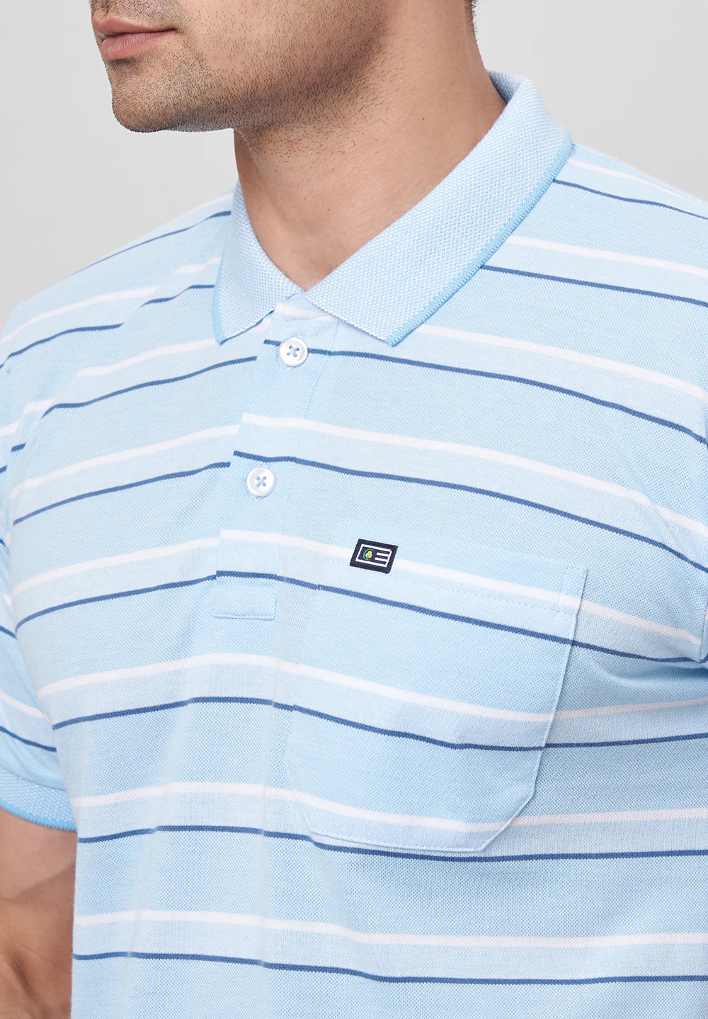 Blue Cotton T-Shirt - Image 3
