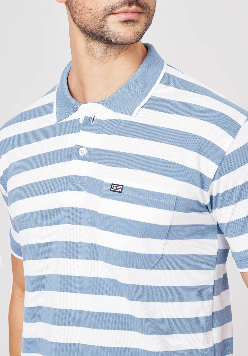 Blue Cotton T-Shirt - Image 4