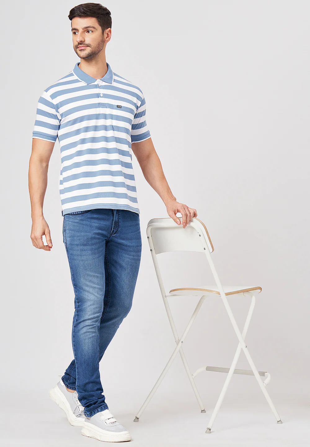 Blue Cotton T-Shirt - Image 5