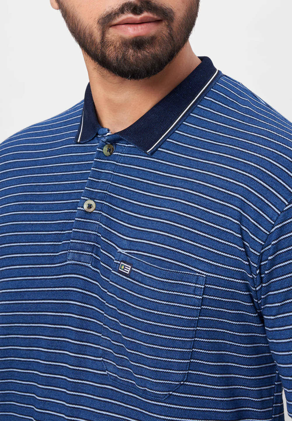Blue Cotton T-Shirt - Image 3