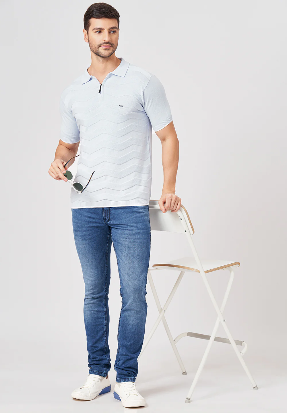Blue Cotton T-Shirt - Image 2