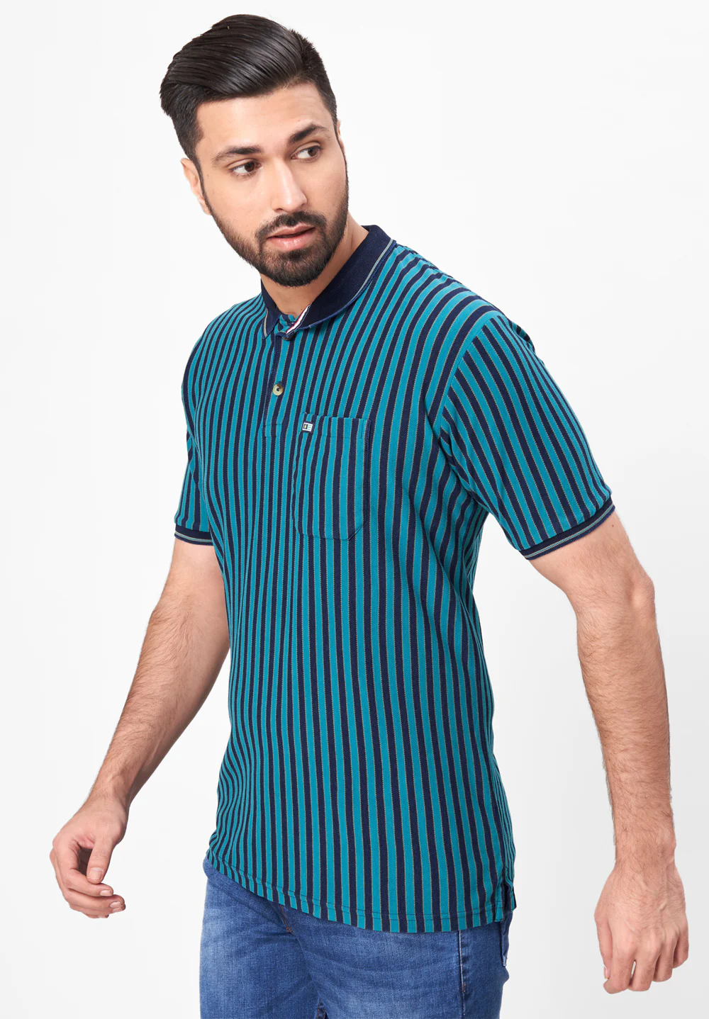 Blue Cotton T-Shirt - Image 5