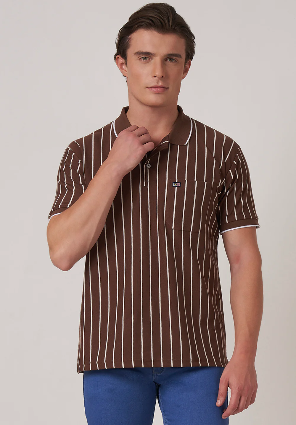Brown Cotton T-Shirt