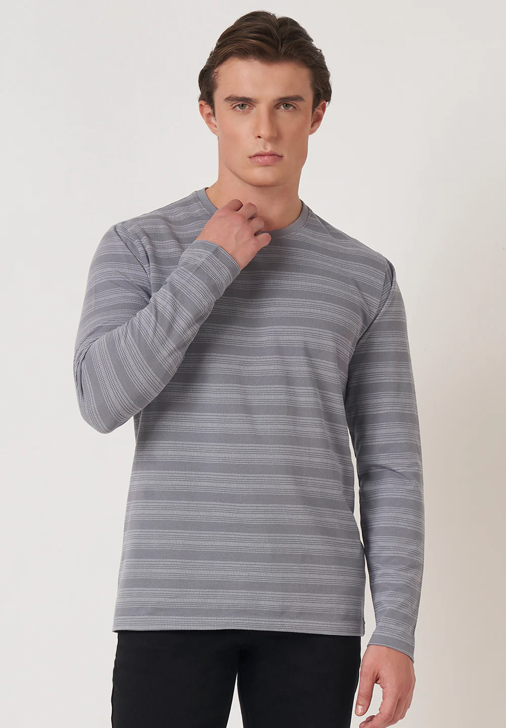 Gray Cotton T-Shirt
