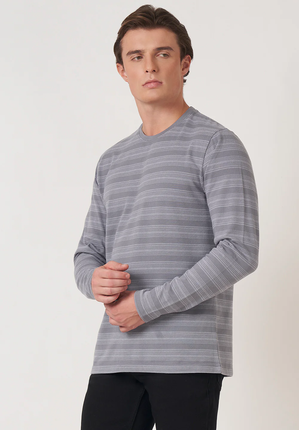 Gray Cotton T-Shirt - Image 3