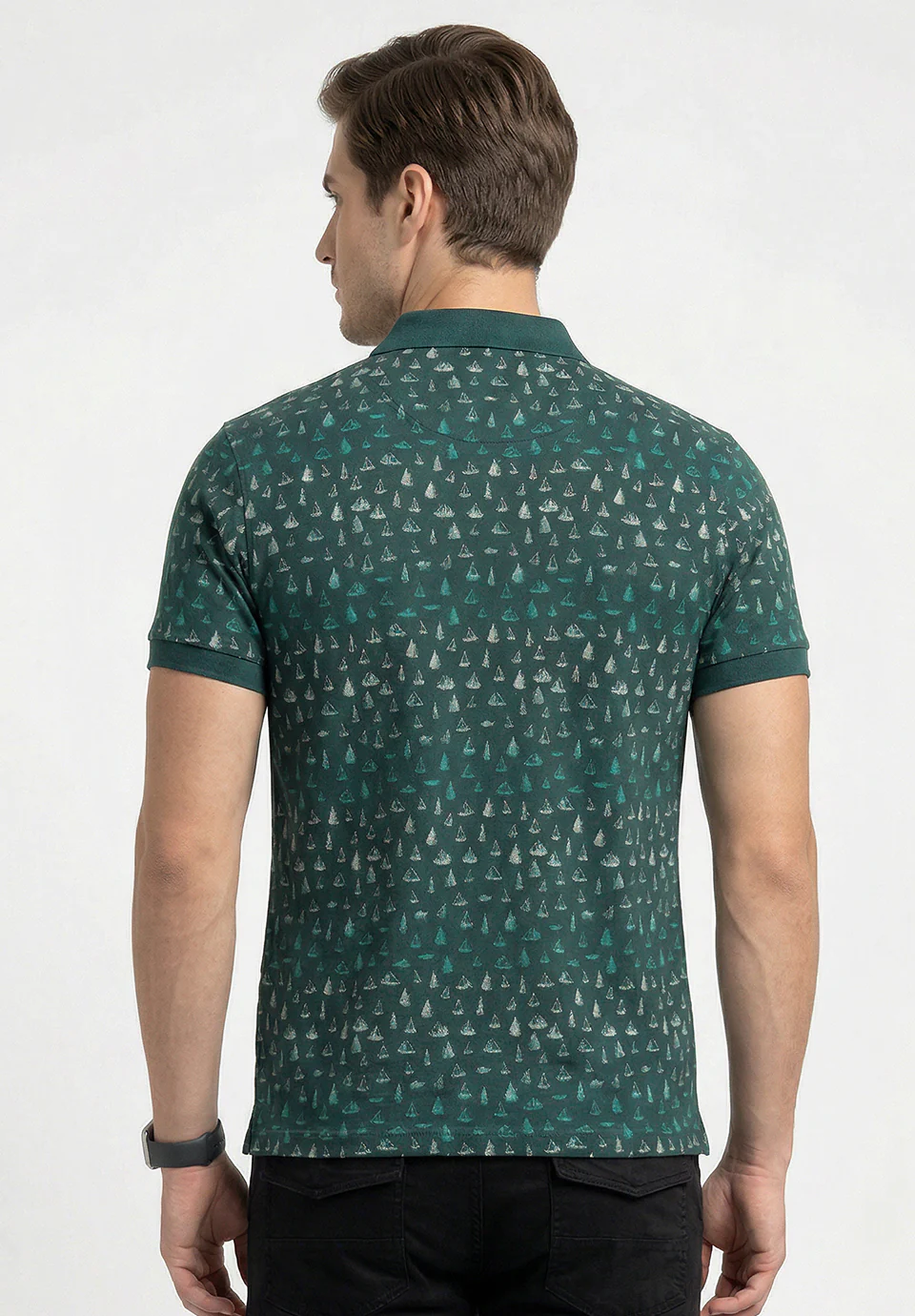 Green Cotton T-Shirt - Image 5