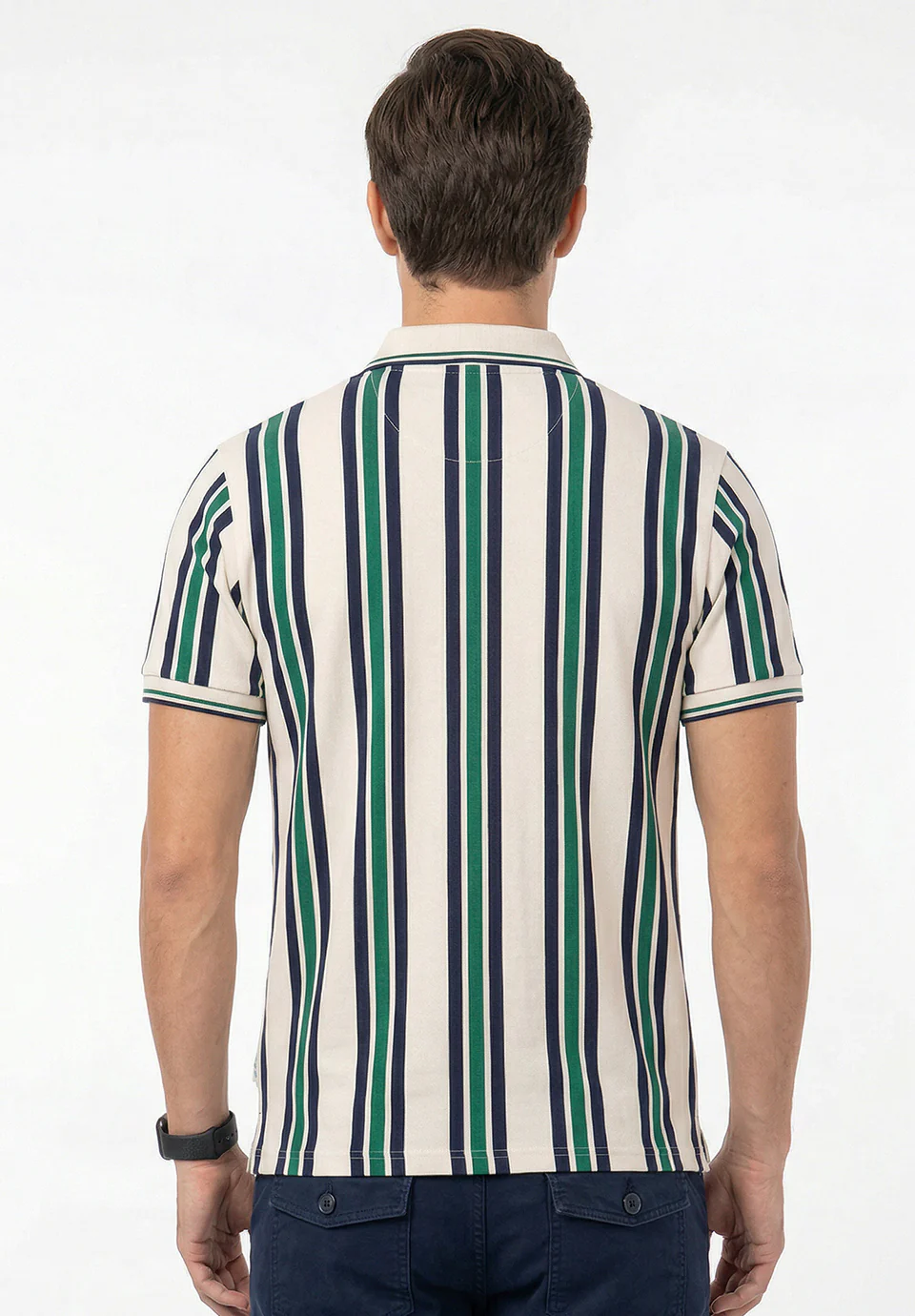 Green Cotton T-Shirt - Image 3