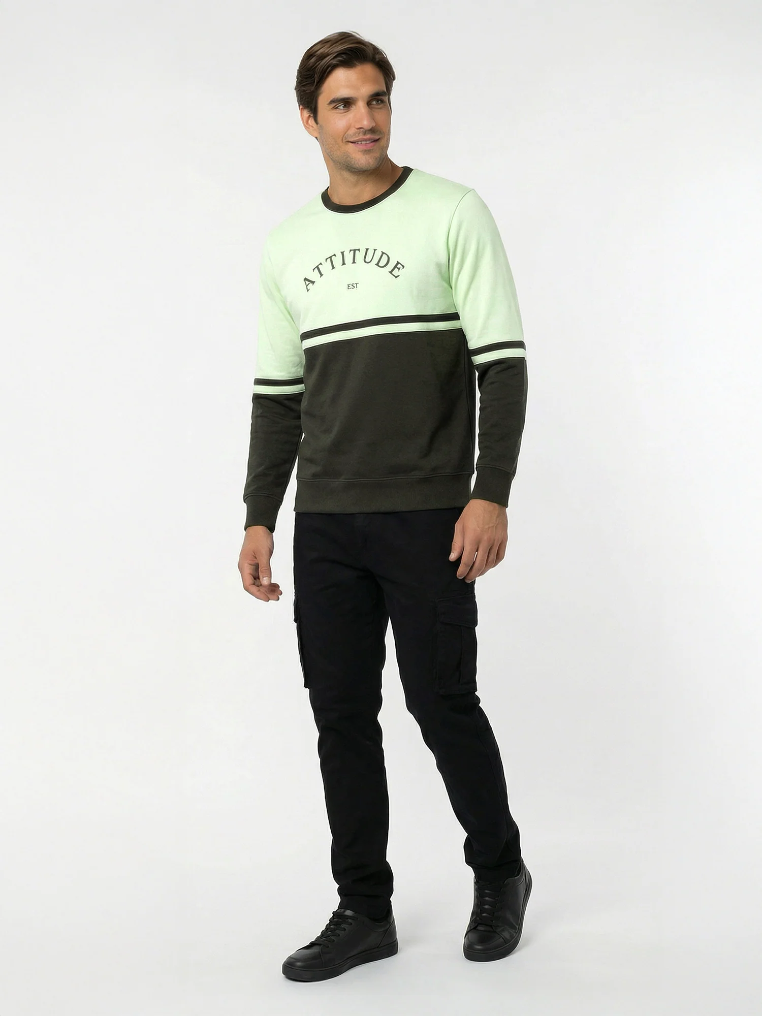 Green Full Sleeve Winter T-Shirt - Image 4
