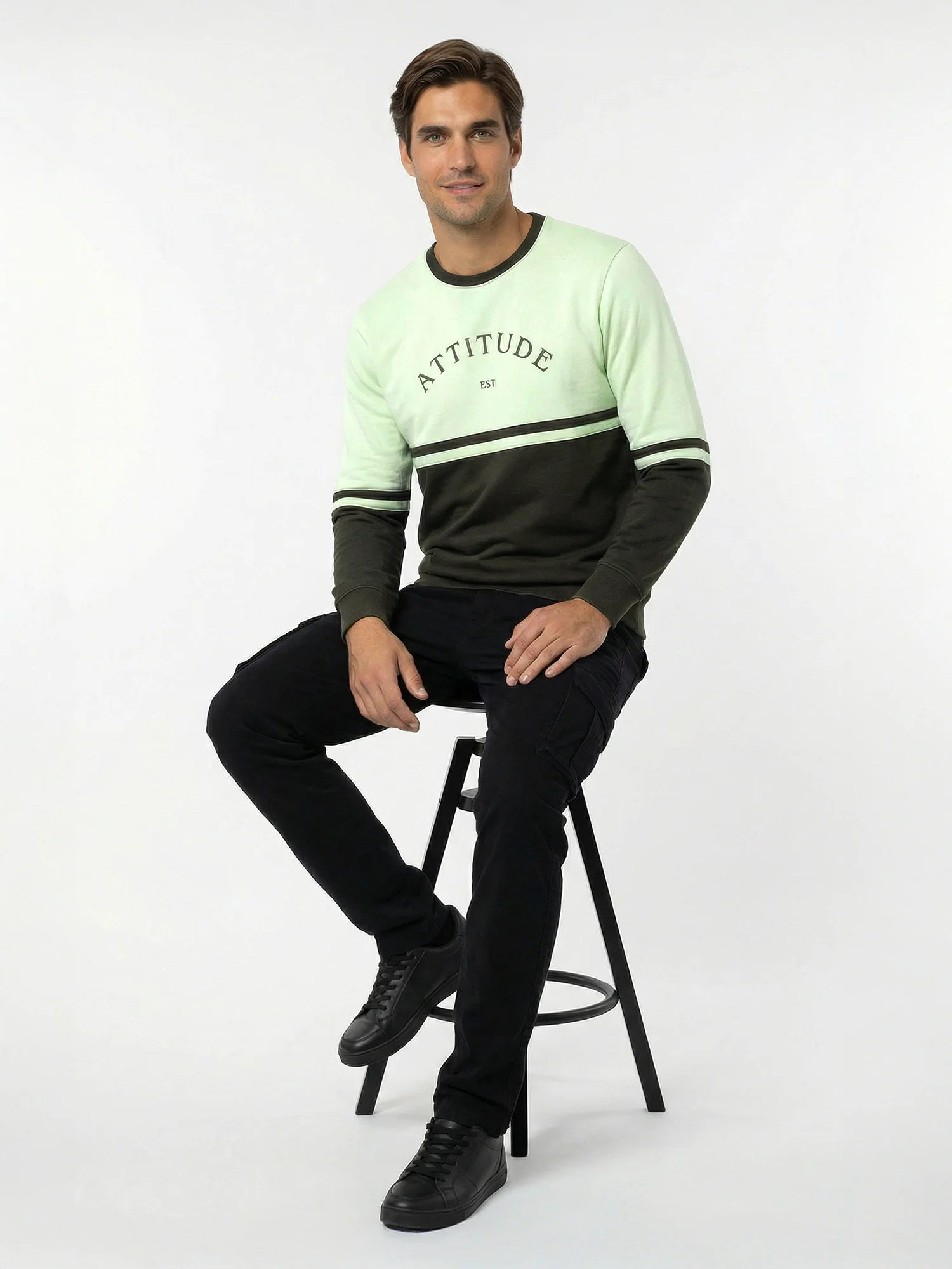 Green Full Sleeve Winter T-Shirt - Image 6