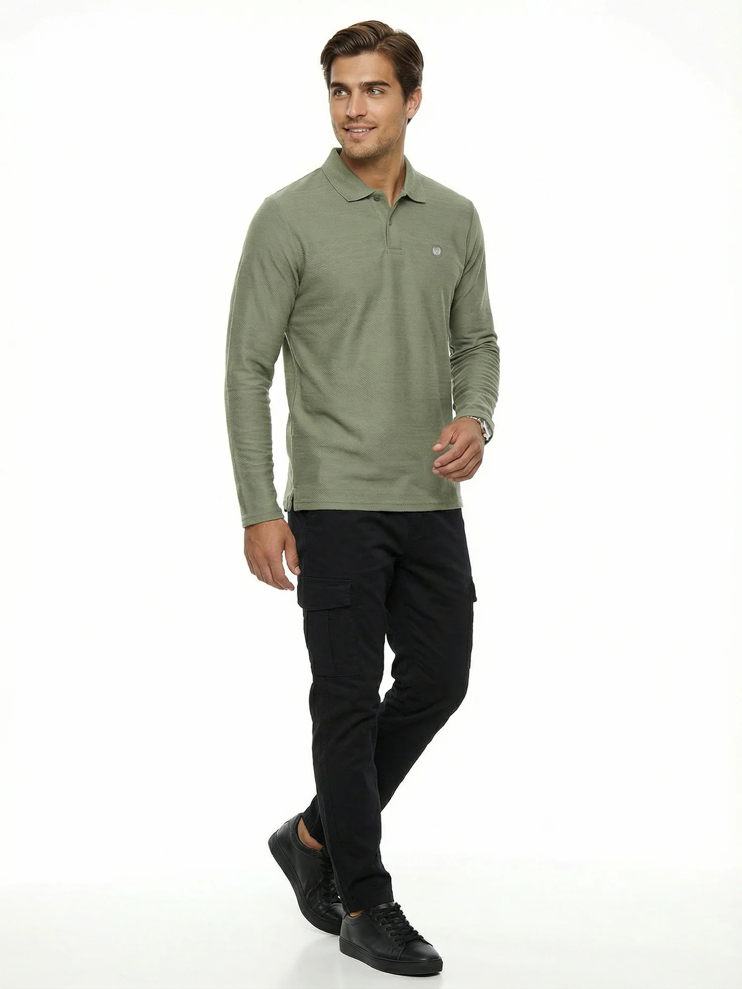 Green Full Sleeve Winter T-Shirt - Image 4