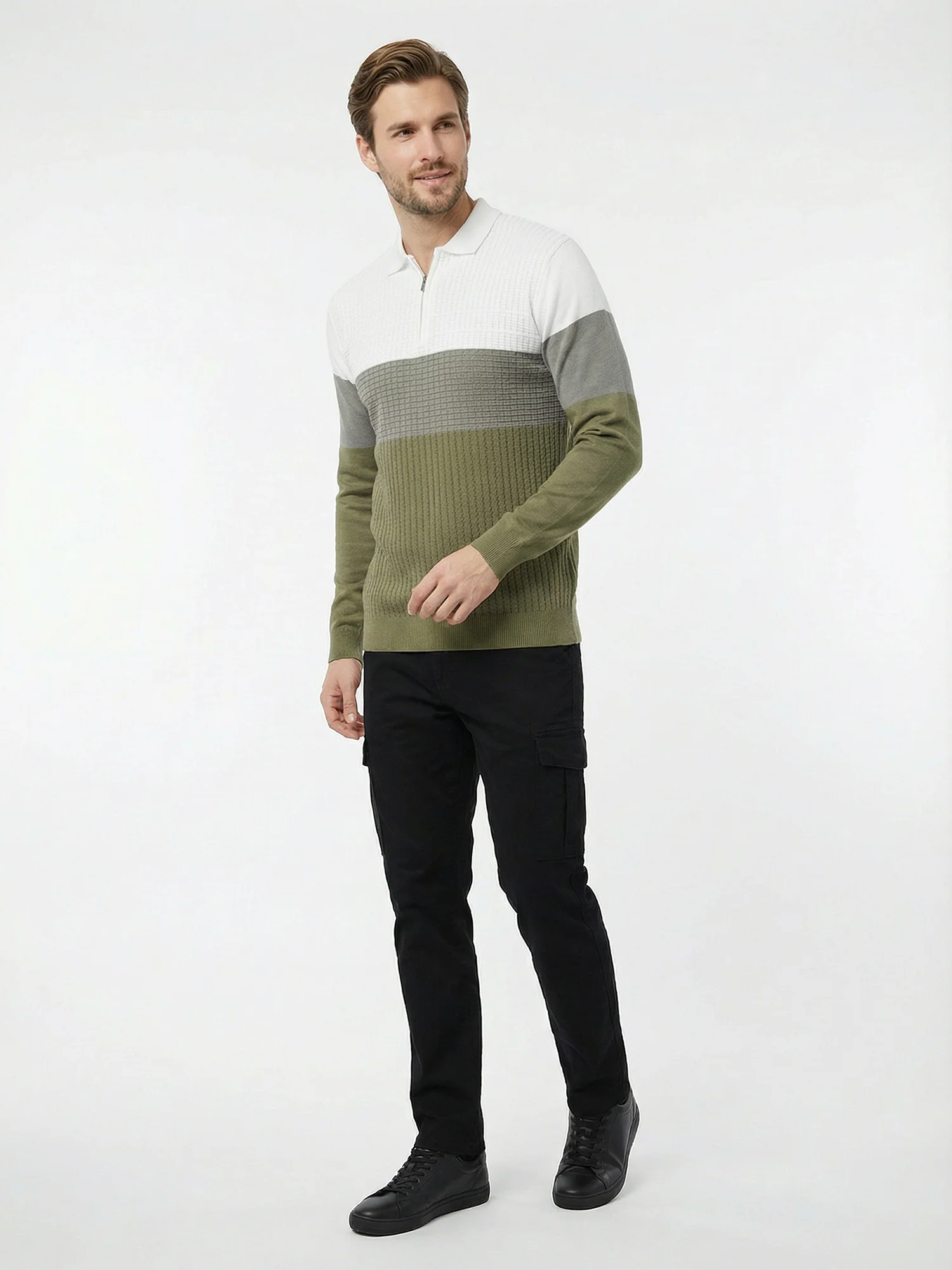 Green Full Sleeve Winter T-Shirt - Image 3