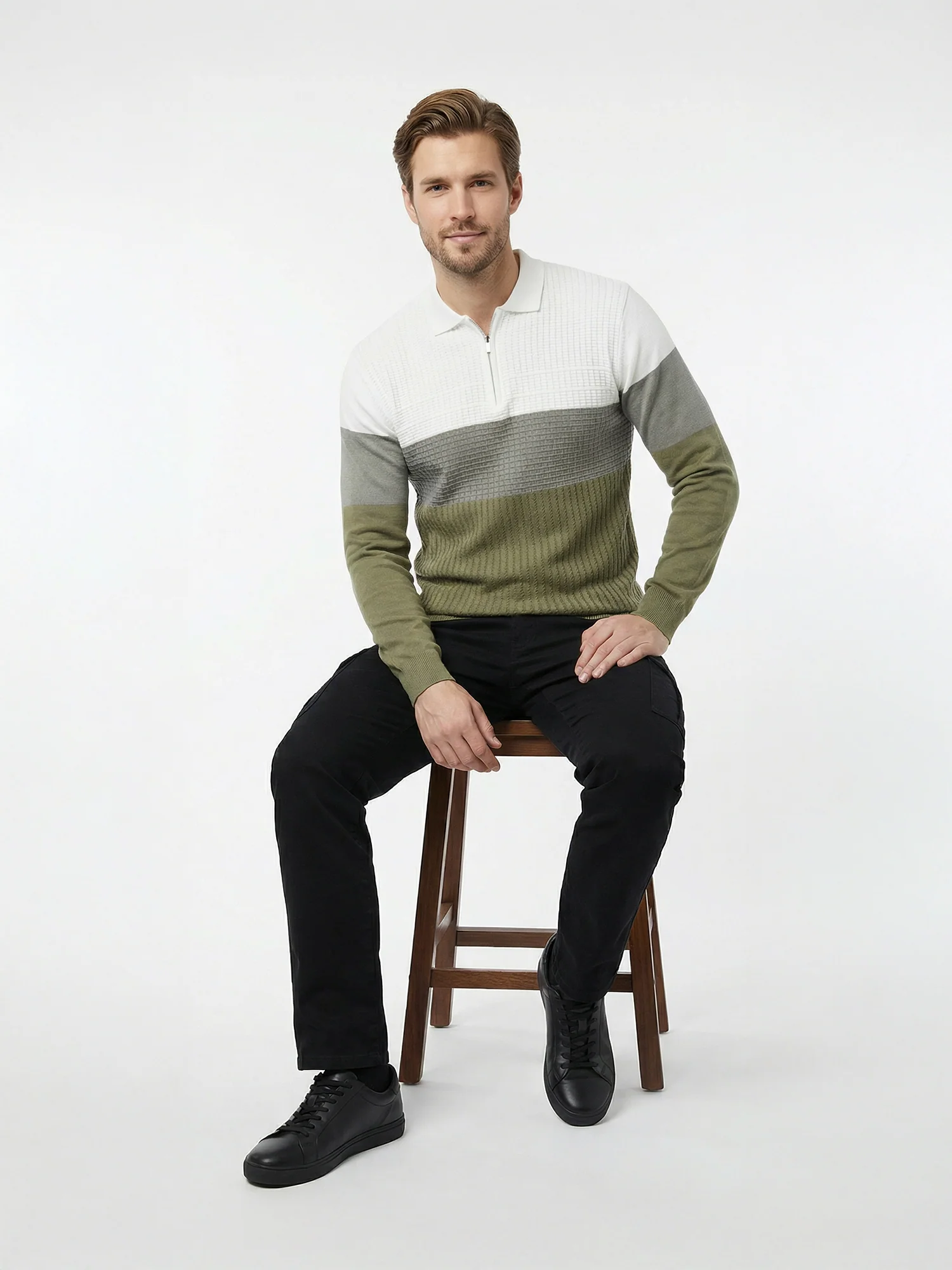 Green Full Sleeve Winter T-Shirt - Image 6