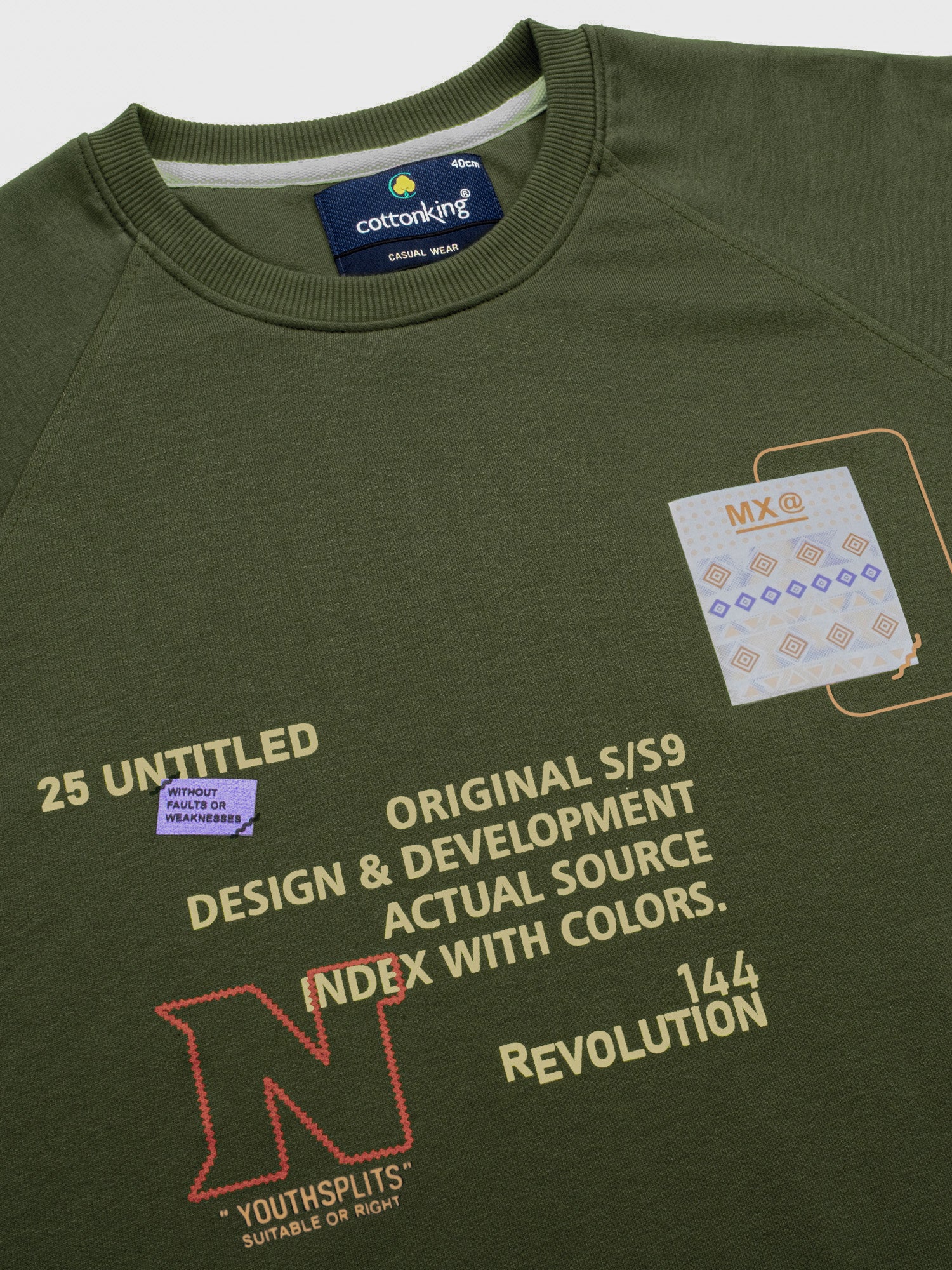 Green Full Sleeve Winter T-Shirt - Image 3