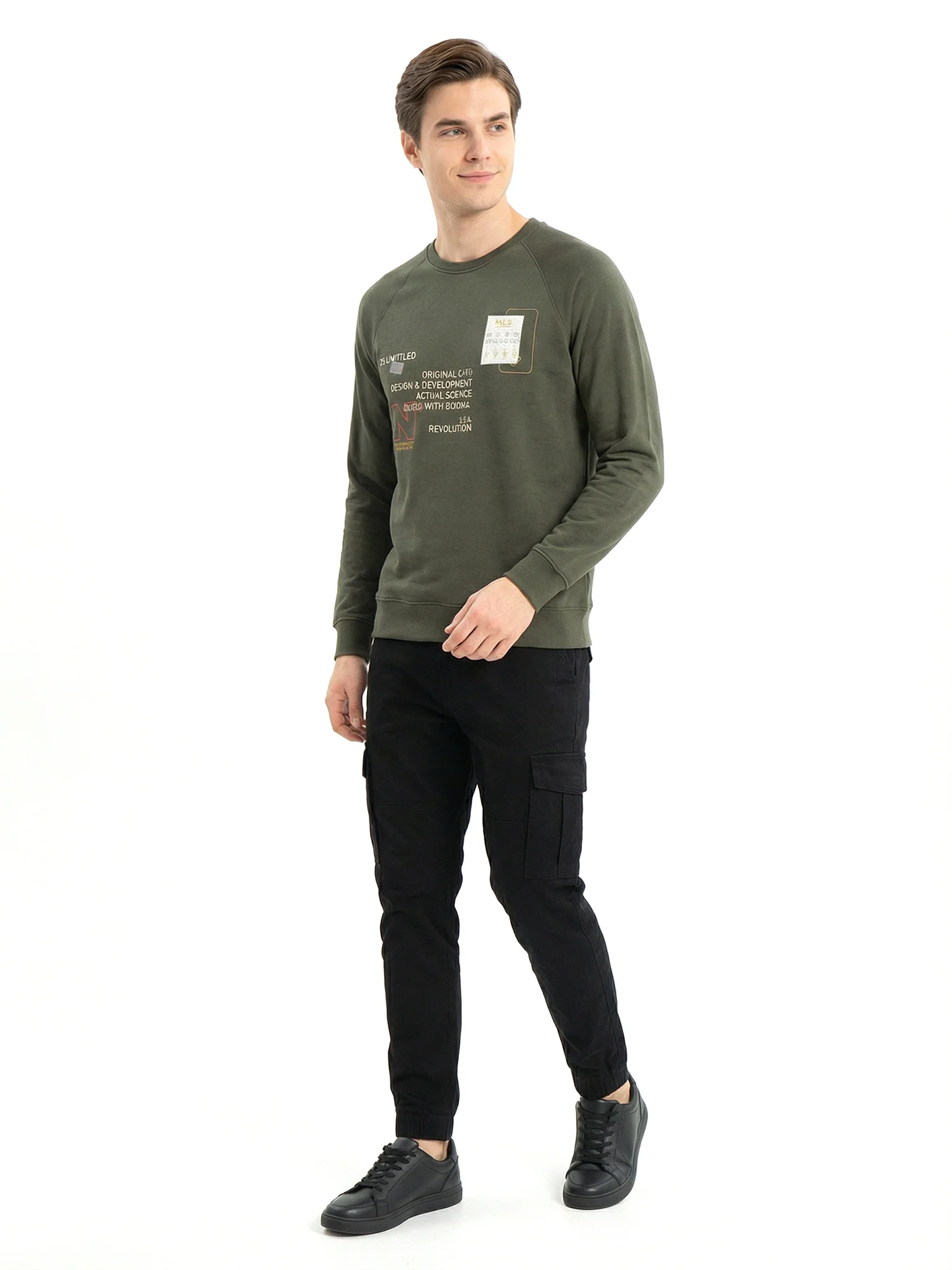 Green Full Sleeve Winter T-Shirt - Image 4