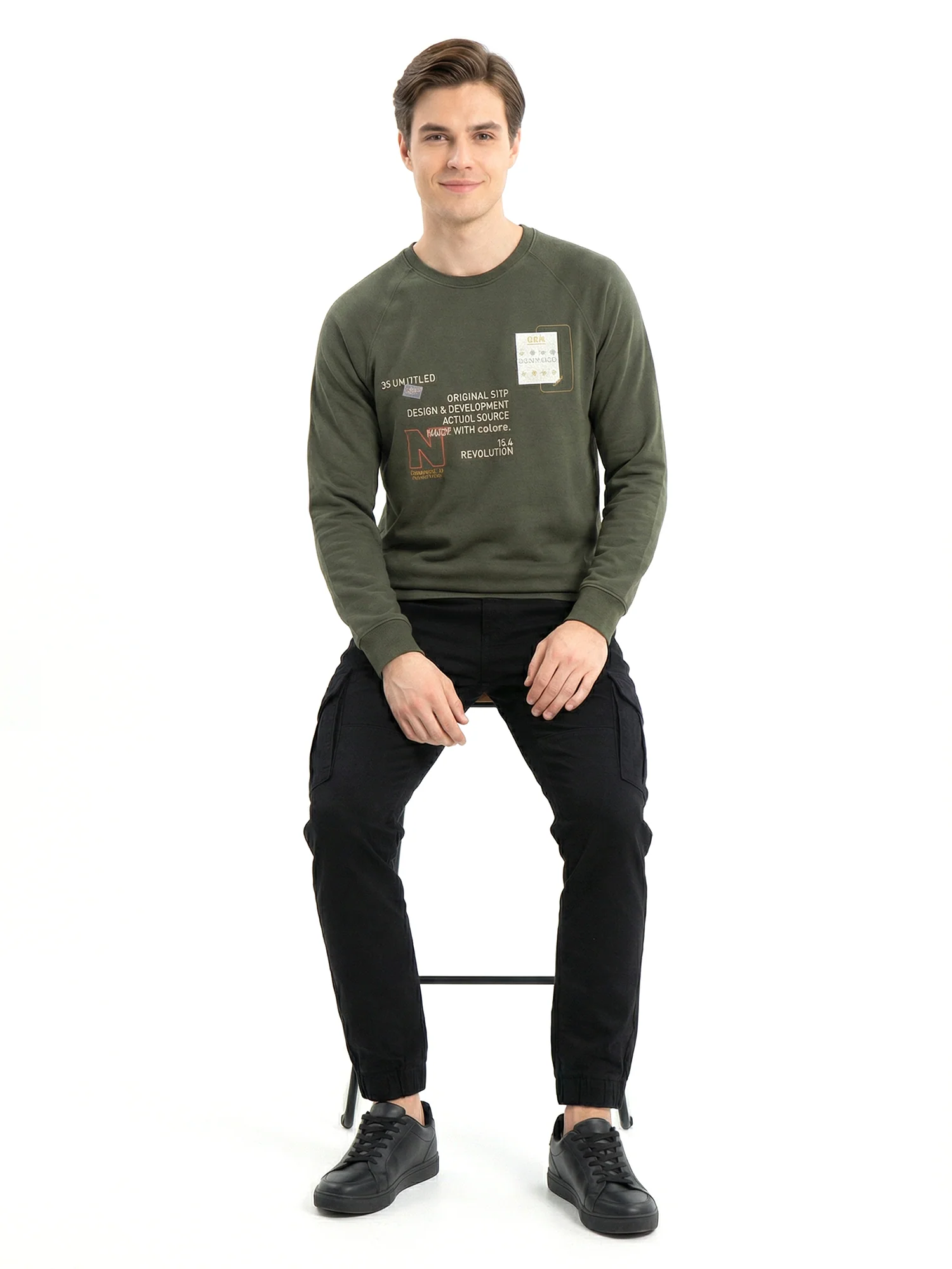 Green Full Sleeve Winter T-Shirt - Image 6