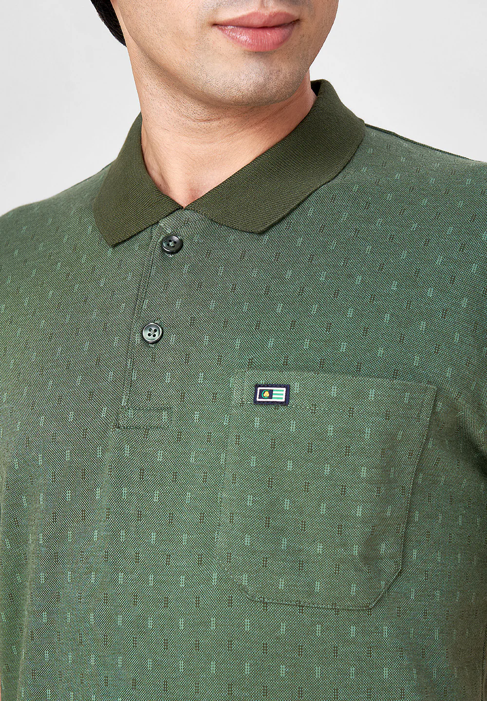 Green Cotton T-Shirt - Image 3
