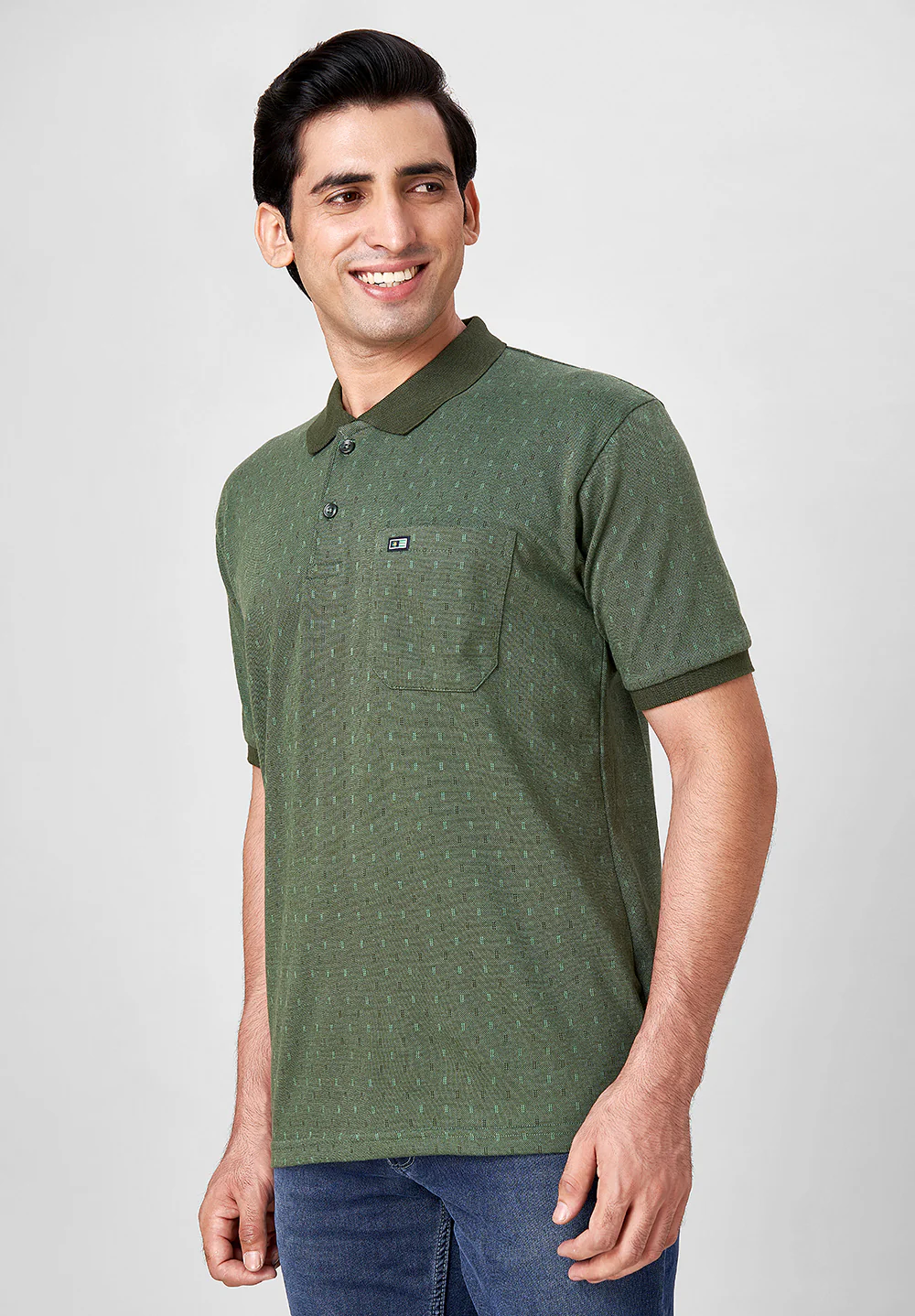 Green Cotton T-Shirt - Image 4