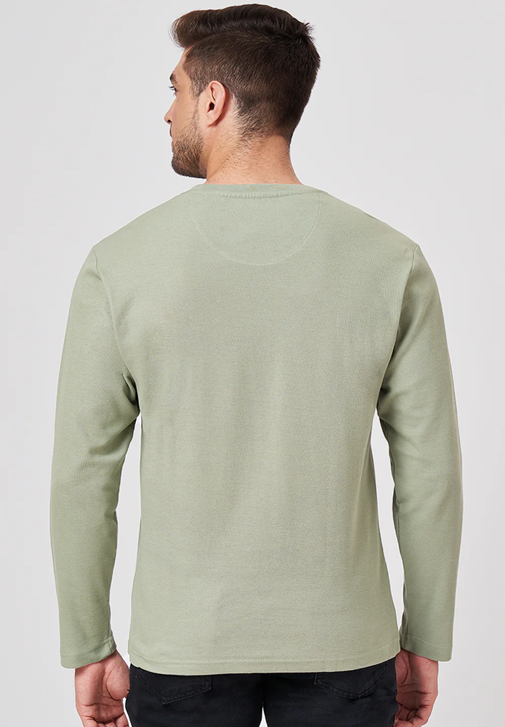 Green Cotton T-Shirt - Image 2