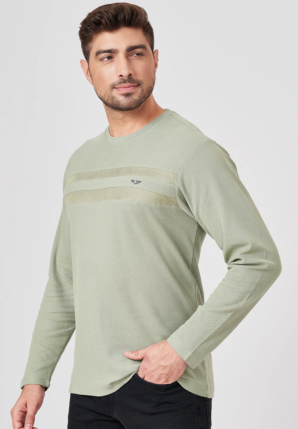 Green Cotton T-Shirt - Image 3