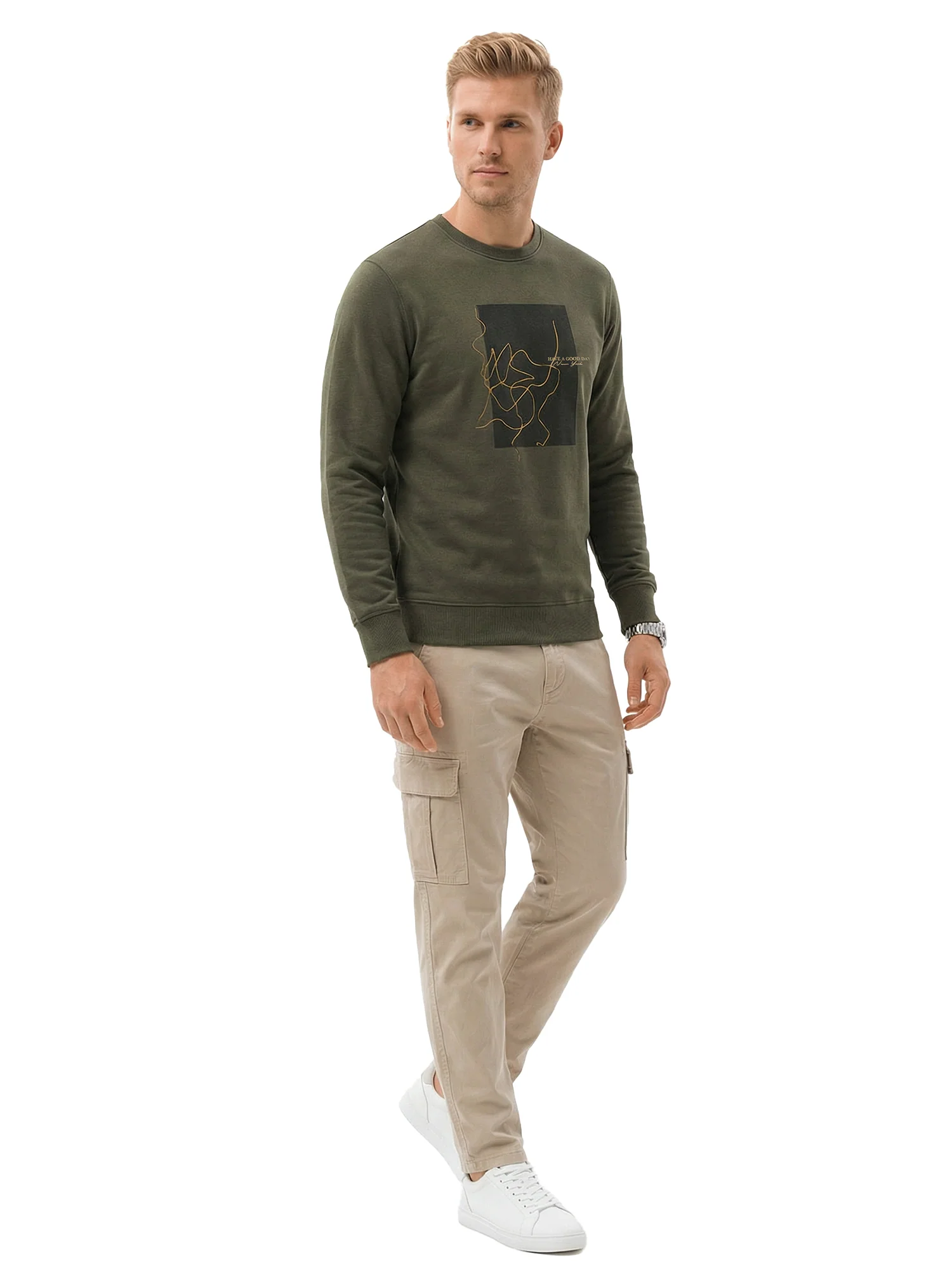 Green RoundNeck Sweatshirt - Image 3