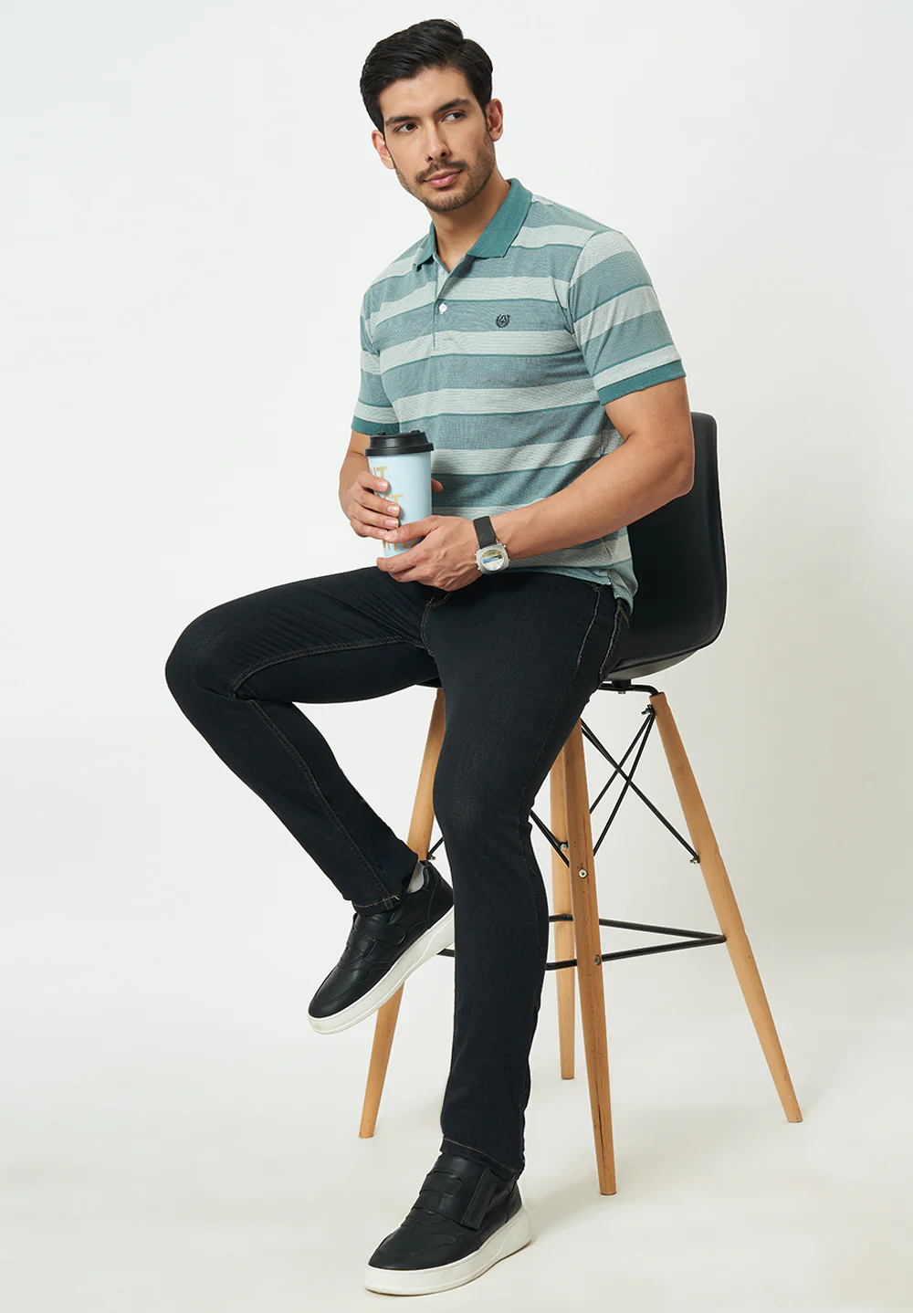 Green Cotton T-Shirt - Image 2