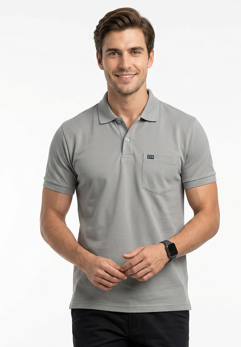 Grey Cotton T-Shirt