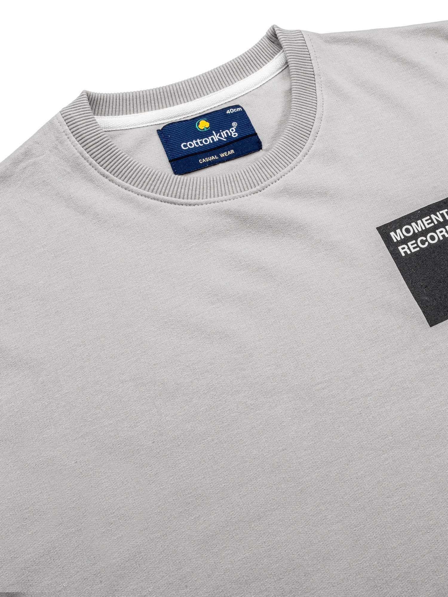 Grey Full Sleeve Winter T-Shirt - Image 4