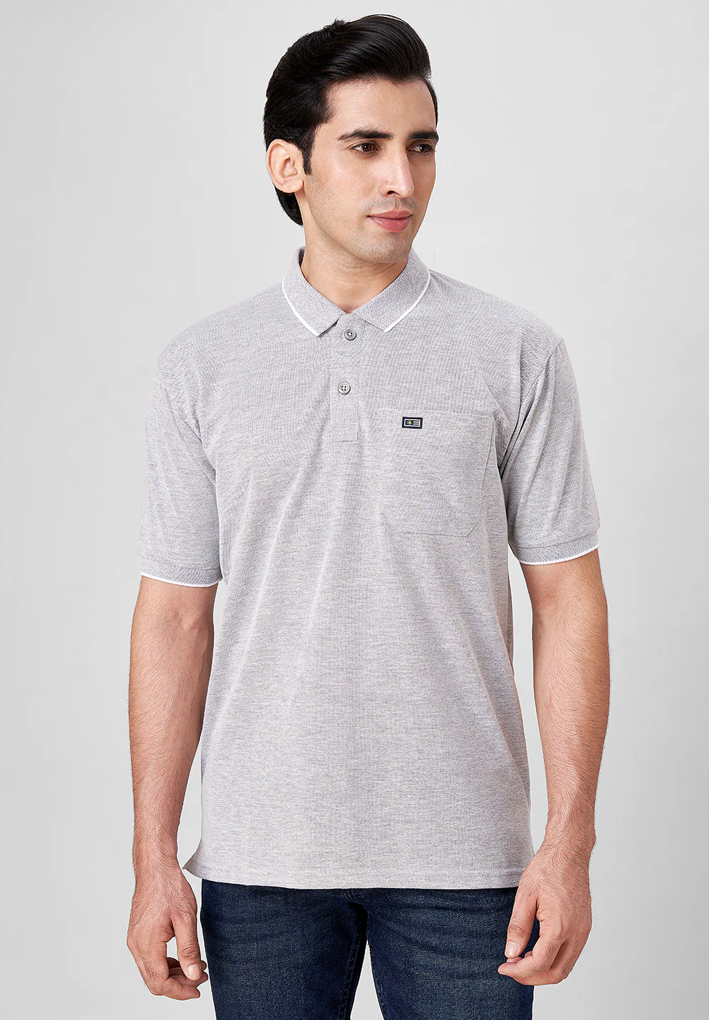 Grey Cotton T-Shirt