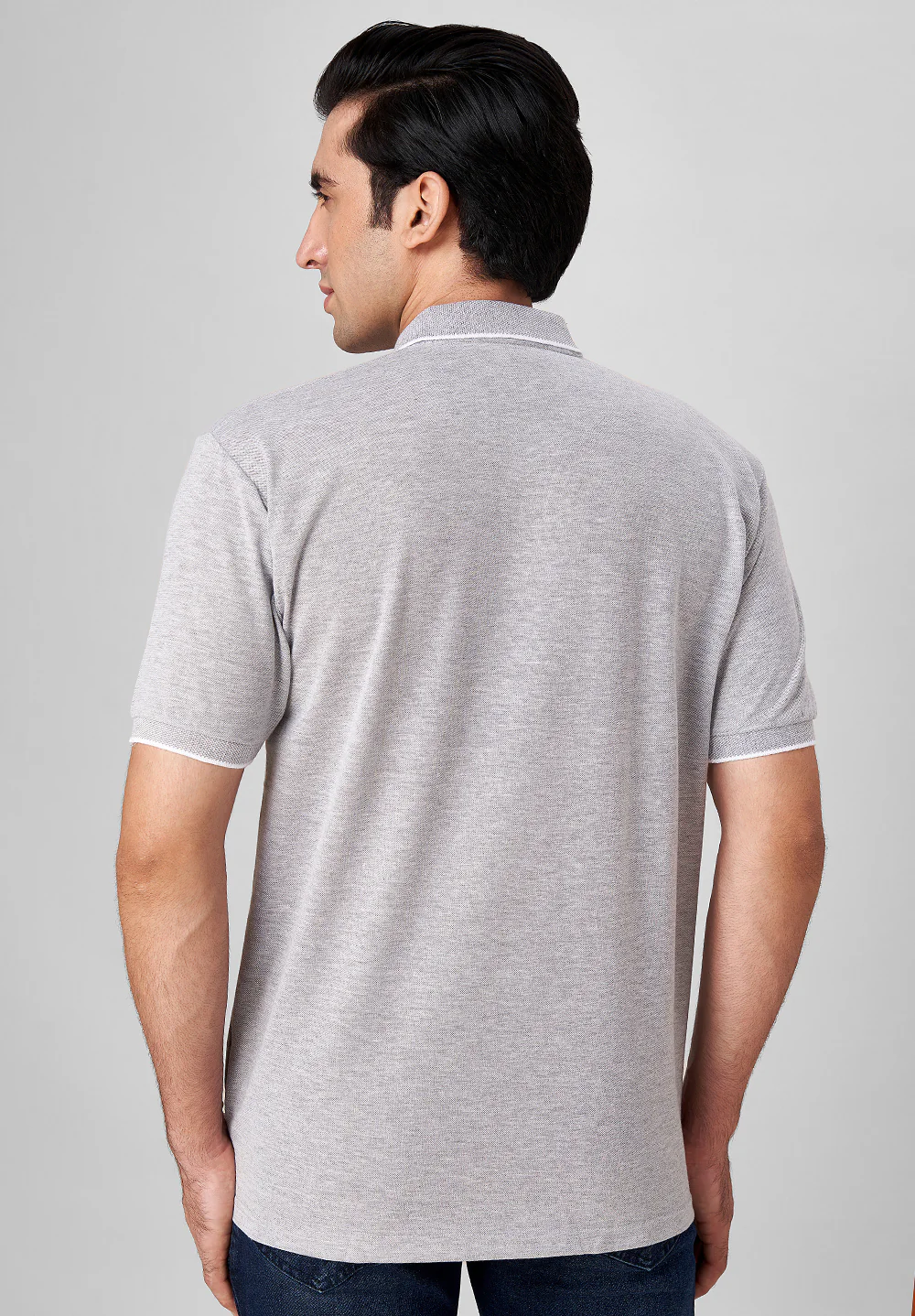 Grey Cotton T-Shirt - Image 2
