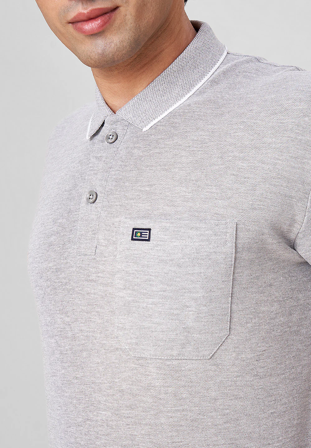Grey Cotton T-Shirt - Image 3