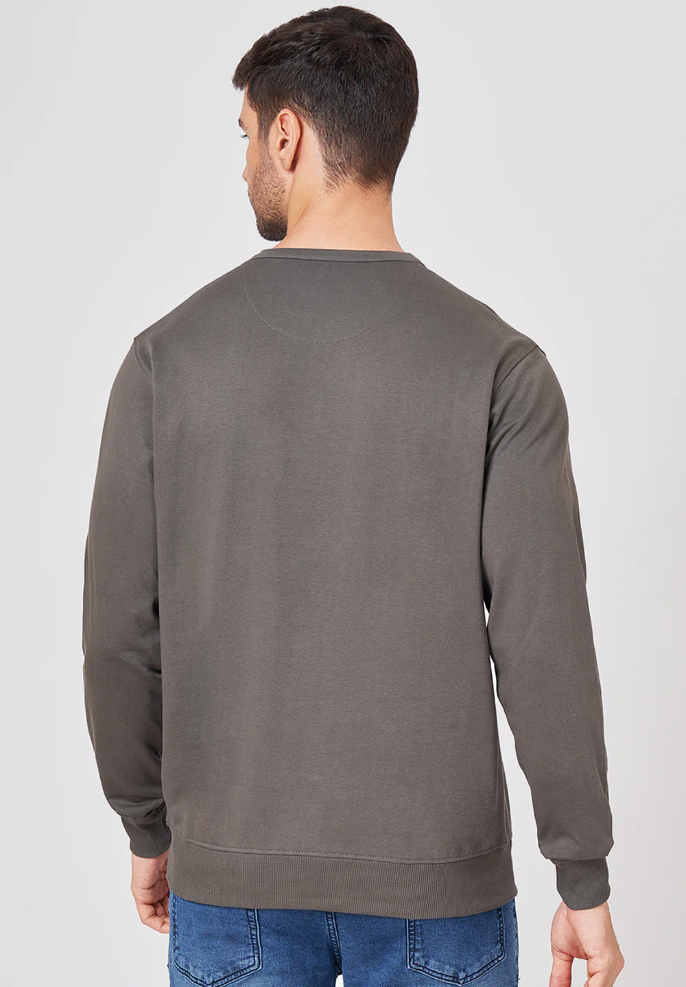 Grey Cotton T-Shirt - Image 2