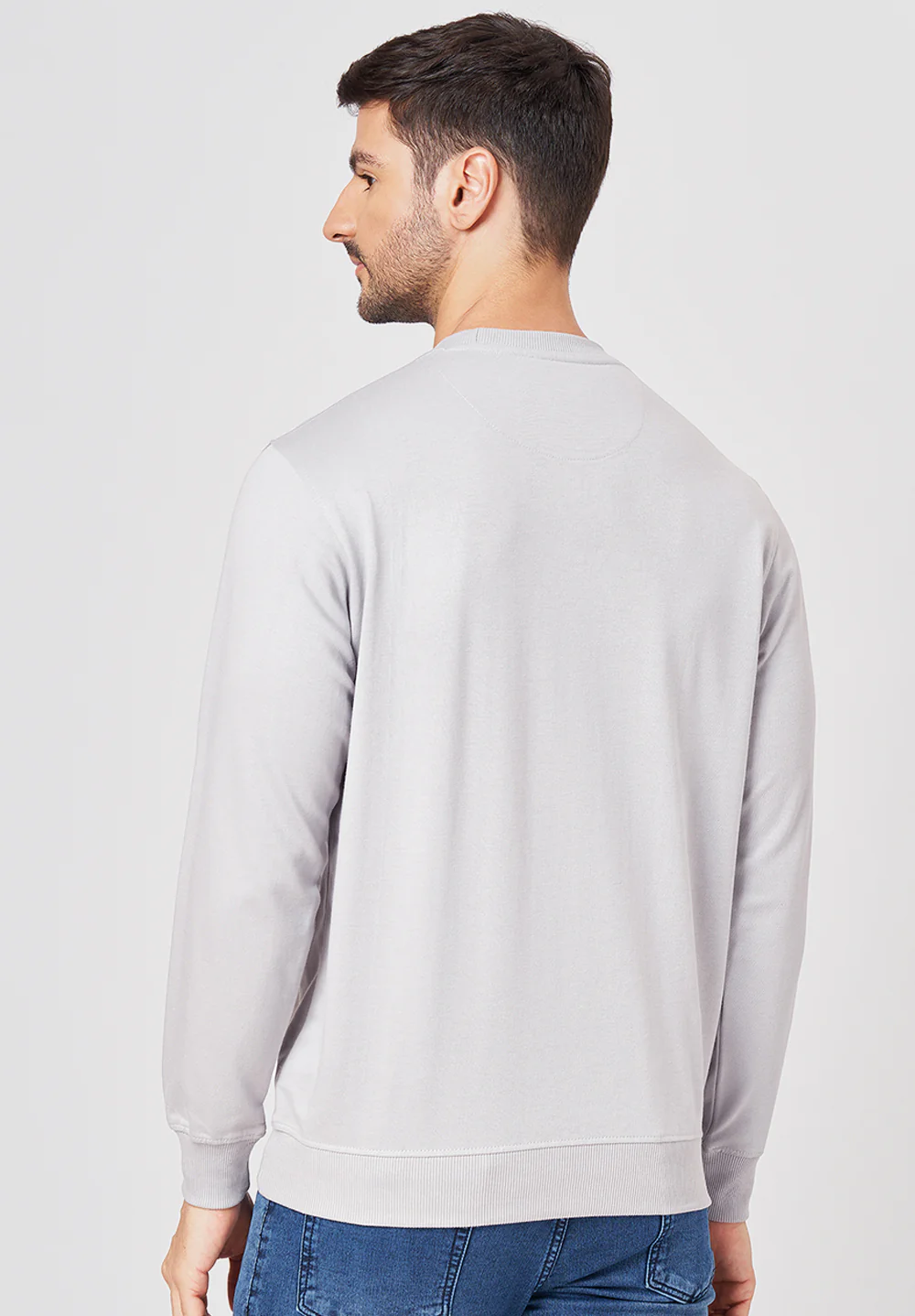 Grey Cotton T-Shirt - Image 2