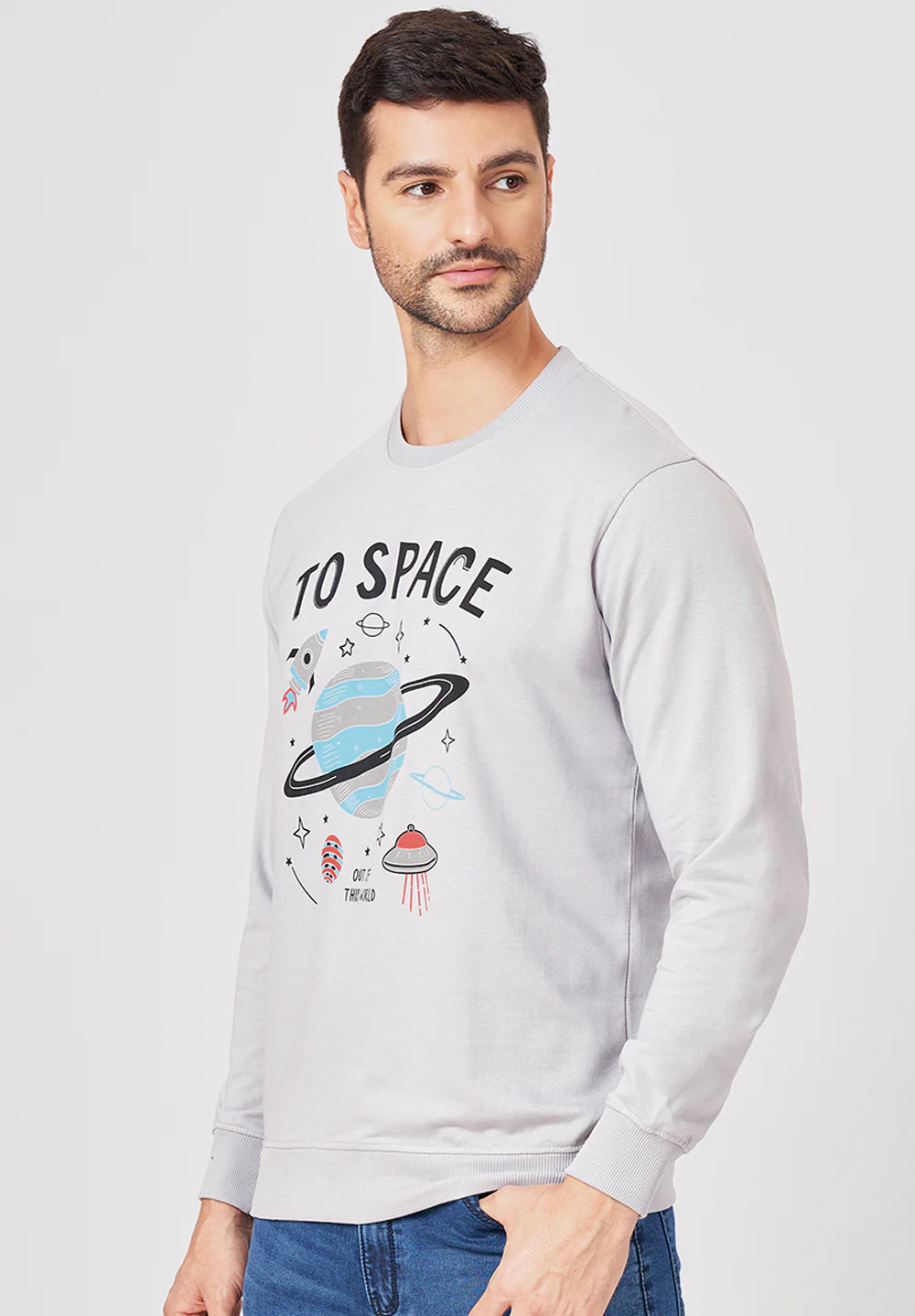 Grey Cotton T-Shirt - Image 4