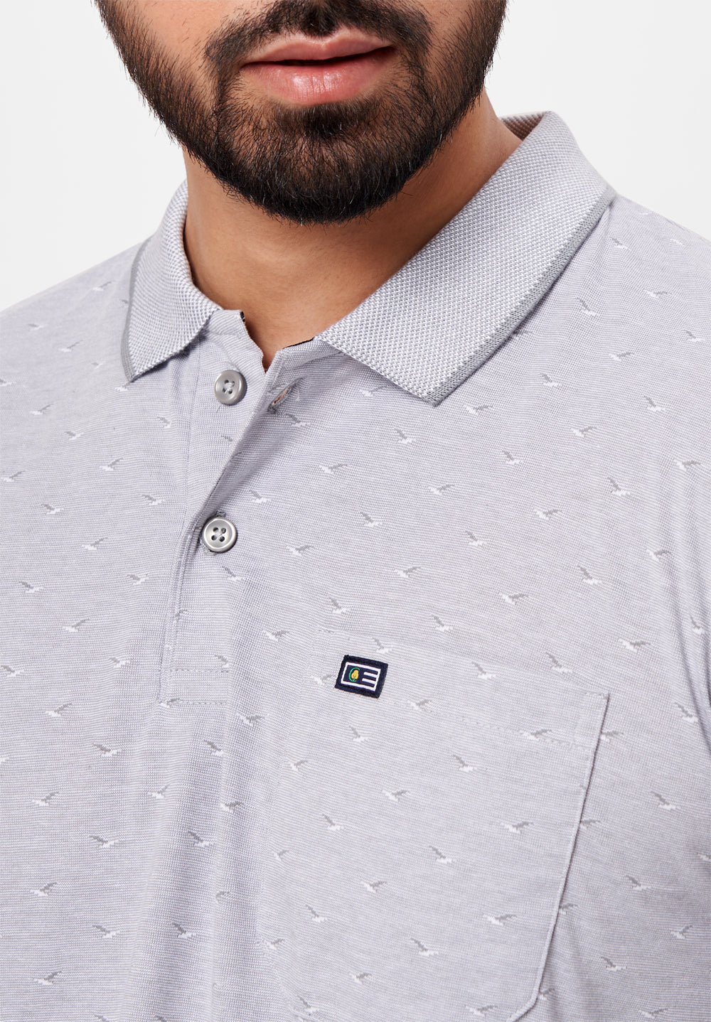 Grey Cotton T-Shirt - Image 3