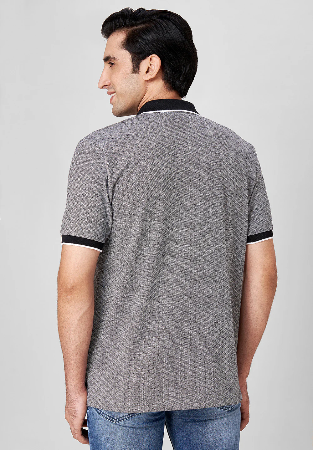 Grey Cotton T-Shirt - Image 2