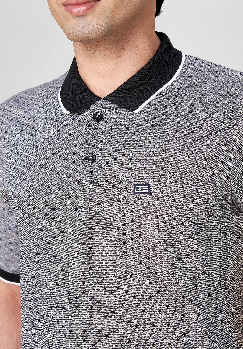 Grey Cotton T-Shirt - Image 3