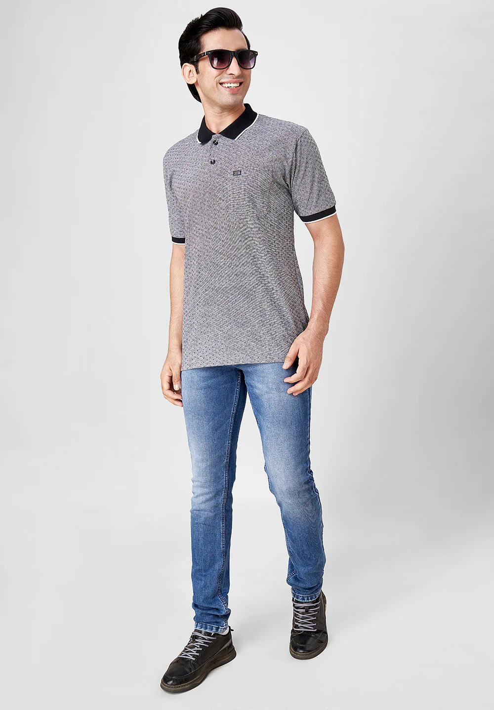 Grey Cotton T-Shirt - Image 4