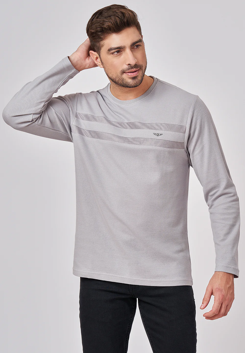 Grey Cotton T-Shirt